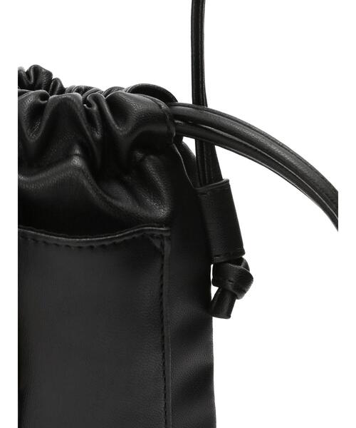 Te chichi TERRASSE（テチチテラス）の「ミニ巾着ショルダーバッグ（ハンドバッグ・レディース・ブラック/オフホワイト/ラベンダー・ﾌﾘ-）」の11枚目の写真