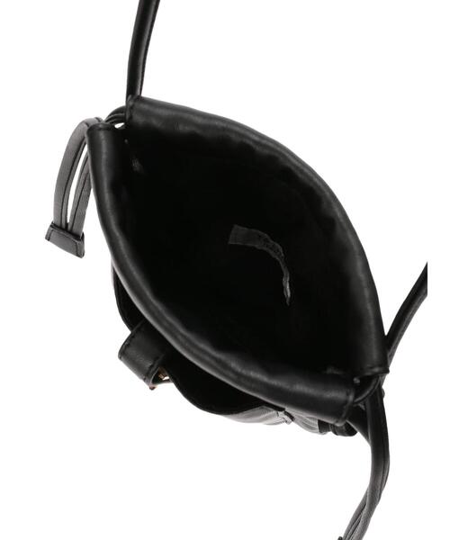 Te chichi TERRASSE（テチチテラス）の「ミニ巾着ショルダーバッグ（ハンドバッグ・レディース・ブラック/オフホワイト/ラベンダー・ﾌﾘ-）」の10枚目の写真