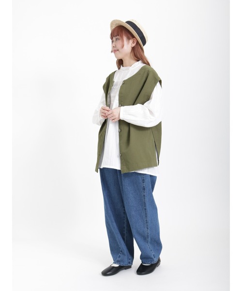 Samansa Mos2（サマンサ モスモス）の「オーバーレースブラウス（シャツ/ブラウス・レディース・オフホワイト/キナリ・ﾌﾘ-）」の16枚目の写真