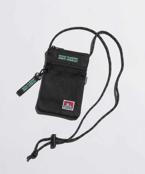 BEN DAVIS(ベンデイビス)の「WEGO/∴BEN DAVIS MESH MINI BAG(ショルダーバッグ・メンズ・レッド/グリーン/ホワイト・FREE)」の3枚目の写真