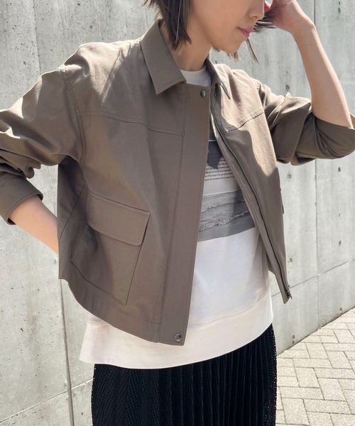 【セール】【セットアップ対応】ストレッチ ショートブルゾン（ブルゾン）｜COMME CA ISM（コムサイズム）
