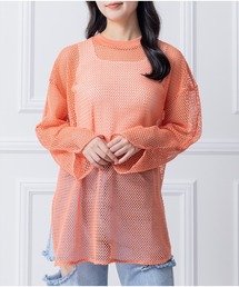 clear | オーバサイズメッシュトップス ≪2023SS新作≫(Tシャツ/カットソー)