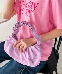 H.Warren（エイチウォーレン）の「ギャザーハーフムーンハンドバッグ（ハンドバッグ）」