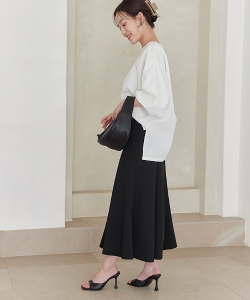 coca（coca）（コカ）の「カットカルゼマーメイドスカート（スカート・レディース・グレイッシュベージュ/ブラック・M/L）」の7枚目の写真
