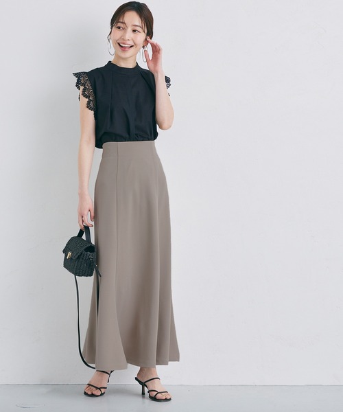 coca（coca）（コカ）の「カットカルゼマーメイドスカート（スカート・レディース・グレイッシュベージュ/ブラック・M/L）」の13枚目の写真