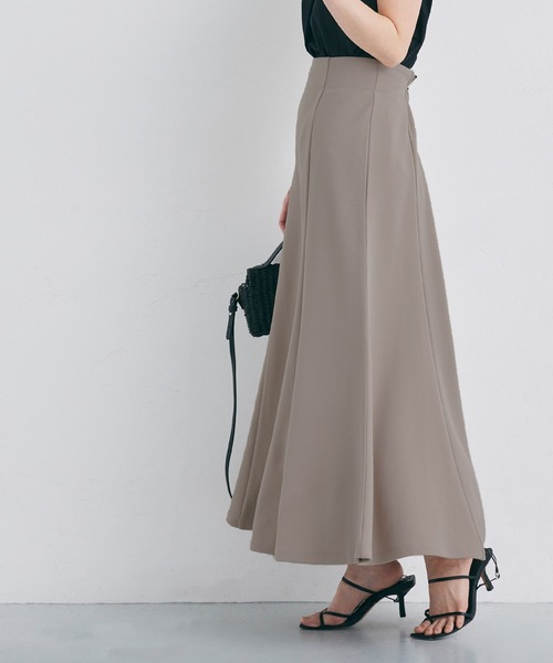 coca（coca）（コカ）の「カットカルゼマーメイドスカート（スカート・レディース・グレイッシュベージュ/ブラック・M/L）」の3枚目の写真