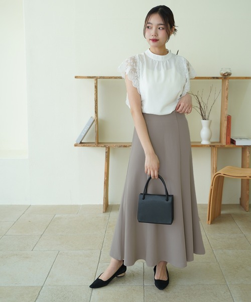 coca（coca）（コカ）の「カットカルゼマーメイドスカート（スカート・レディース・グレイッシュベージュ/ブラック・M/L）」の10枚目の写真