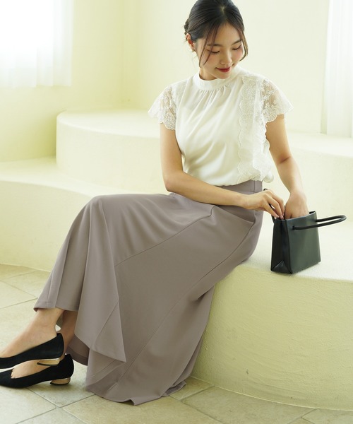 coca（coca）（コカ）の「カットカルゼマーメイドスカート（スカート・レディース・グレイッシュベージュ/ブラック・M/L）」の12枚目の写真