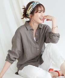 【WEB限定カラーあり】LIBECO ベーシック シャツ