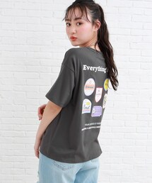 ◆ワッペンデザインバックプリントTシャツ