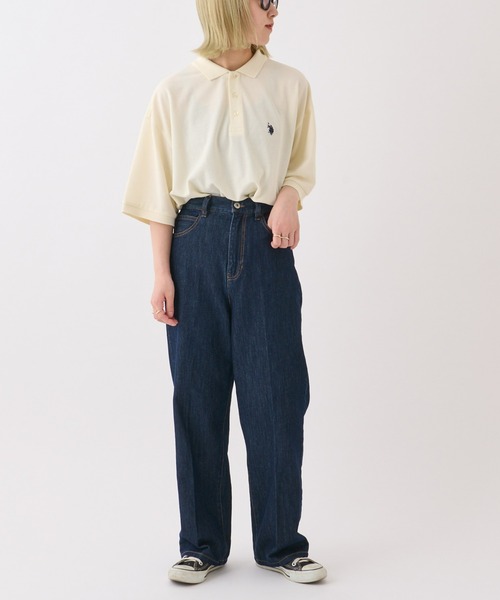 U.S. POLO ASSN.（ユーエスポロアッスン）の「【U.S. POLO ASSN】ワンポイント刺繍カノコポロ（ポロシャツ・メンズ・オフホワイト/ダークグリーン/ネイビー・MEDIUM/LARGE）」の9枚目の写真