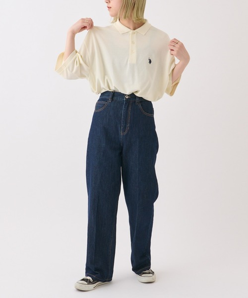 U.S. POLO ASSN.（ユーエスポロアッスン）の「【U.S. POLO ASSN】ワンポイント刺繍カノコポロ（ポロシャツ・メンズ・オフホワイト/ダークグリーン/ネイビー・MEDIUM/LARGE）」の10枚目の写真