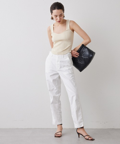 Whim Gazette（ウィムガゼット）の「【THE PAUSE】ニットビスチェ（ニット/セーター・レディース・ブラック/ホワイト系その他・FREE）」の19枚目の写真