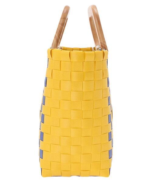 AMERICAN HOLIC(アメリカンホリック)の「ウッドハンドルカゴBAG(ハンドバッグ・レディース・イエロー/グリーン・FREE)」の8枚目の写真