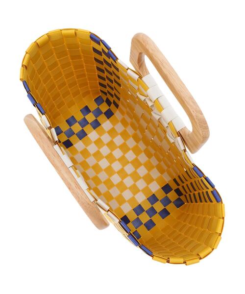 AMERICAN HOLIC(アメリカンホリック)の「ウッドハンドルカゴBAG(ハンドバッグ・レディース・イエロー/グリーン・FREE)」の11枚目の写真