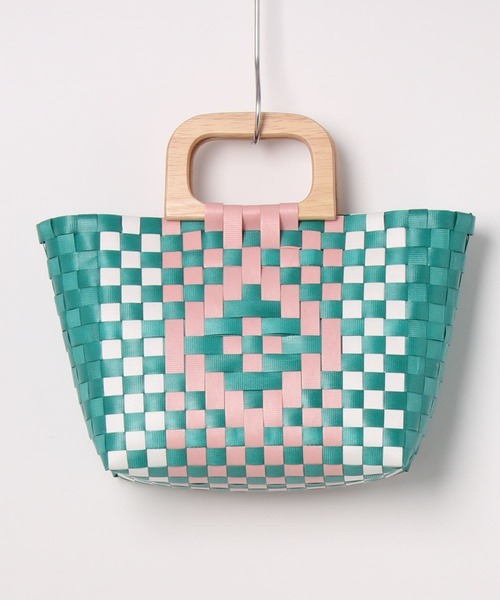 AMERICAN HOLIC(アメリカンホリック)の「ウッドハンドルカゴBAG(ハンドバッグ・レディース・イエロー/グリーン・FREE)」の16枚目の写真