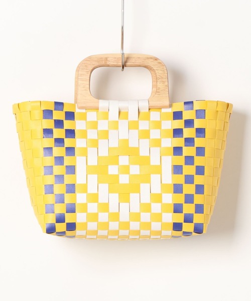 AMERICAN HOLIC(アメリカンホリック)の「ウッドハンドルカゴBAG(ハンドバッグ・レディース・イエロー/グリーン・FREE)」の19枚目の写真