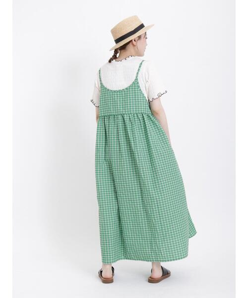 Samansa Mos2(サマンサ モスモス)の「カットシャーリング配色メロー半袖カットソー(Tシャツ/カットソー・レディース・ブラック/オフホワイト/ブラウン/グリーン・F)」の16枚目の写真