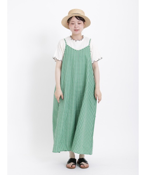 Samansa Mos2(サマンサ モスモス)の「カットシャーリング配色メロー半袖カットソー(Tシャツ/カットソー・レディース・ブラック/オフホワイト/ブラウン/グリーン・F)」の21枚目の写真