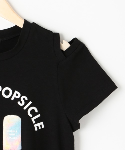 by LOVEiT（バイラビット）の「肩見せアイスバーワンピース（ワンピース・キッズ・ブラック/エメラルド/ホワイト/ラベンダー・120cm/140cm/150cm/160cm/130cm）」の5枚目の写真