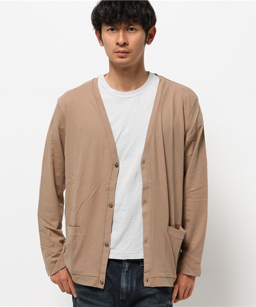 OUTLET(アウトレット)の「【Ciaopanic】32/-弱撚天竺V/Nカーディガン(カーディガン/ボレロ・メンズ・ブラウン・MEDIUM/LARGE)」の5枚目の写真