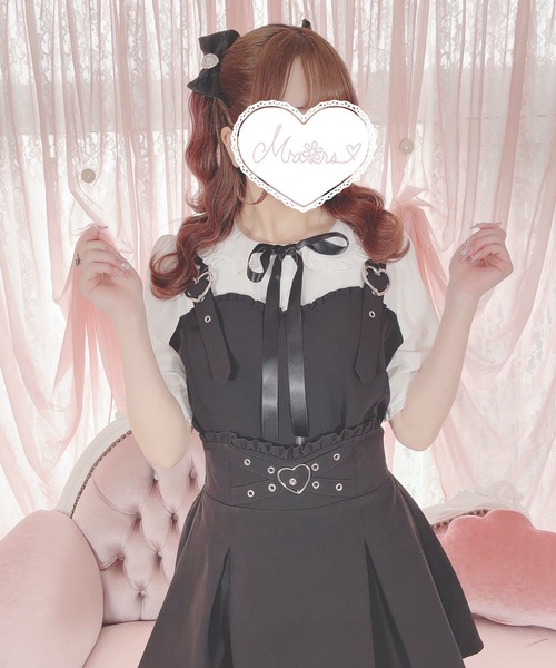 MA*RS（アメーバーマーズ）の「ハートバックルビスチェ風ブラウス