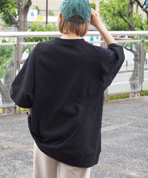 tiptop(ティップトップ)の「ラグランロゴBIGプルオーバー(Tシャツ/カットソー・レディース・A/パープル/アイボリー/ブラック/グレー・FREE)」の13枚目の写真