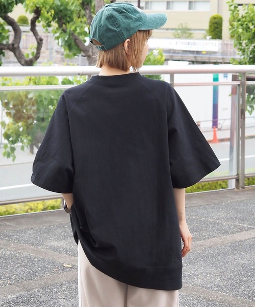 tiptop(ティップトップ)の「ラグランロゴBIGプルオーバー(Tシャツ/カットソー・レディース・A/パープル/アイボリー/ブラック/グレー・FREE)」の14枚目の写真