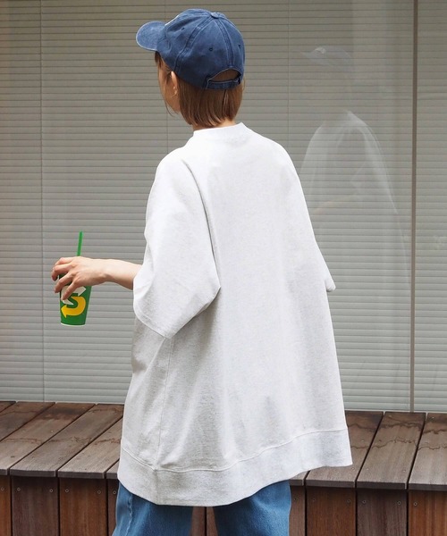 tiptop(ティップトップ)の「ラグランロゴBIGプルオーバー(Tシャツ/カットソー・レディース・A/パープル/アイボリー/ブラック/グレー・FREE)」の18枚目の写真