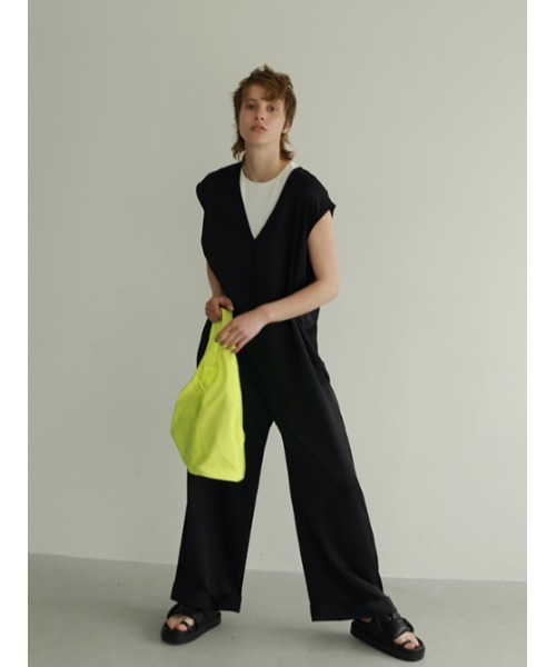 AMAIL(アマイル)の「Rollcake cover all(つなぎ/オールインワン・レディース・ブラック/ライトブラウン・FREE)」の19枚目の写真