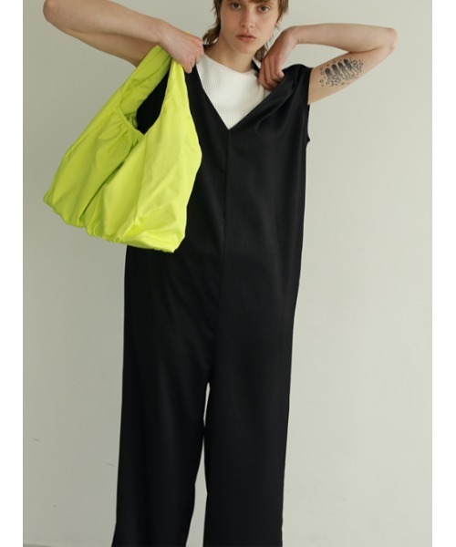 AMAIL(アマイル)の「Rollcake cover all(つなぎ/オールインワン・レディース・ブラック/ライトブラウン・FREE)」の15枚目の写真