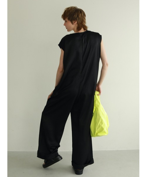 AMAIL(アマイル)の「Rollcake cover all(つなぎ/オールインワン・レディース・ブラック/ライトブラウン・FREE)」の10枚目の写真