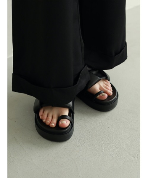 AMAIL(アマイル)の「Rollcake cover all(つなぎ/オールインワン・レディース・ブラック/ライトブラウン・FREE)」の8枚目の写真