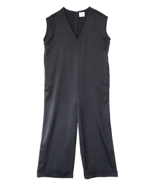 AMAIL(アマイル)の「Rollcake cover all(つなぎ/オールインワン・レディース・ブラック/ライトブラウン・FREE)」の4枚目の写真