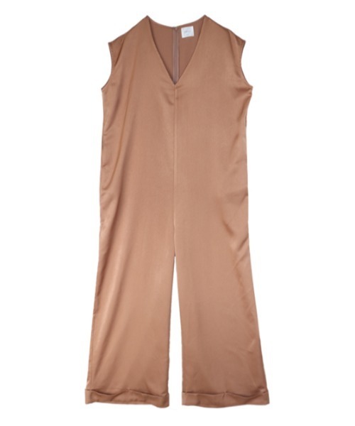 AMAIL(アマイル)の「Rollcake cover all(つなぎ/オールインワン・レディース・ブラック/ライトブラウン・FREE)」の6枚目の写真