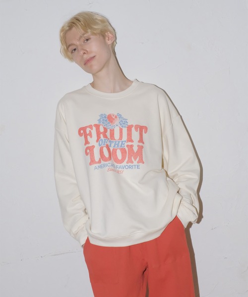 FRUIT OF THE LOOM(フルーツオブザルーム)の「CVCスウェット(スウェット・メンズ・レッド/グリーン/アイボリー・S/M/L)」の14枚目の写真