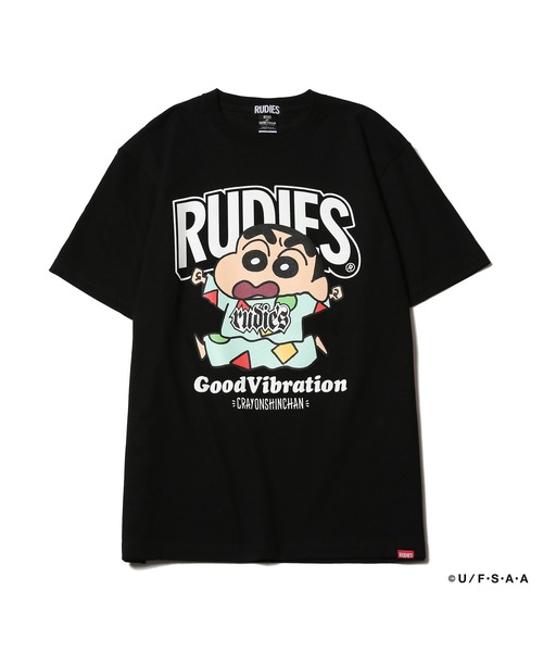 RUDIE'S(ルーディーズ)の「RUDIE'SxCRAYON SHINCHAN NIGHT OWL TEE / ルーディーズ クレヨンしんちゃん ナイトオウル Tシャツ(Tシャツ/カットソー・メンズ・オートミール/ブラック・XXL/XL/L/M/S)」の3枚目の写真