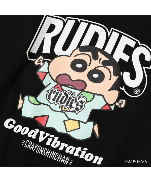 RUDIE'S(ルーディーズ)の「RUDIE'SxCRAYON SHINCHAN NIGHT OWL TEE / ルーディーズ クレヨンしんちゃん ナイトオウル Tシャツ(Tシャツ/カットソー・メンズ・オートミール/ブラック・XXL/XL/L/M/S)」の6枚目の写真