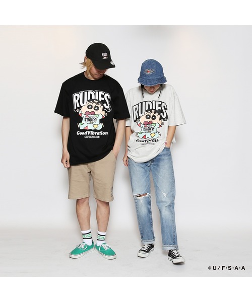 RUDIE'S(ルーディーズ)の「RUDIE'SxCRAYON SHINCHAN NIGHT OWL TEE / ルーディーズ クレヨンしんちゃん ナイトオウル Tシャツ(Tシャツ/カットソー・メンズ・オートミール/ブラック・XXL/XL/L/M/S)」の17枚目の写真
