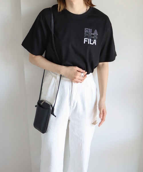 FILA 4段ロゴバックプリントTシャツ（Tシャツ/カットソー）｜FILA