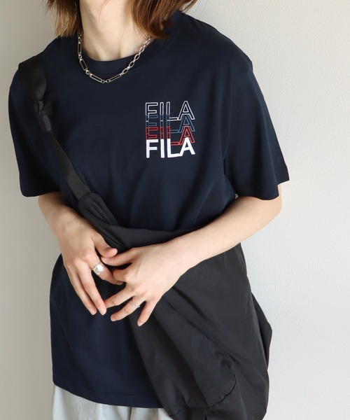 FILA 4段ロゴバックプリントTシャツ（Tシャツ/カットソー）｜FILA