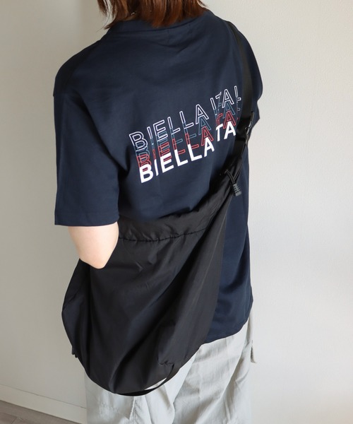 FILA(フィラ)の「FILA 4段ロゴバックプリントTシャツ(Tシャツ/カットソー・レディース・ホワイト/ネイビー/ブラック・L/M/XL)」の11枚目の写真
