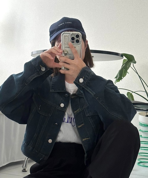 Chick(チック)の「▲Short Denim Jacket(デニムジャケット・レディース・ブルー・L/M/S)」の1枚目の写真