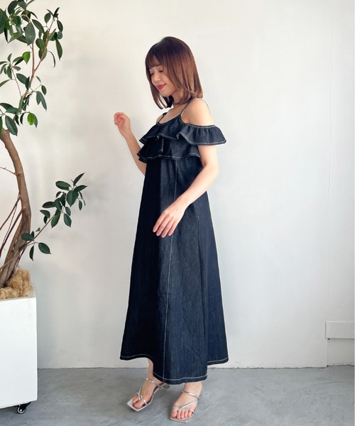 楽天市場】ワンピース デニム キャミワンピ レディース トップス