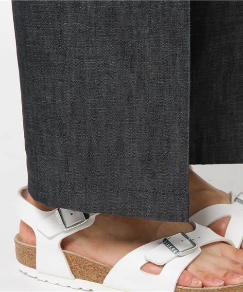 Sheta（シータ）の「デニムワイドパンツ（デニムパンツ・レディース・ネイビー・0/1）」の8枚目の写真