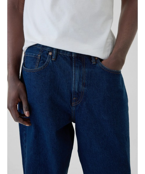 GAP（ギャップ）の「ウォッシュウェル バギーデニム（デニムパンツ・メンズ・インディゴブルー・28/30/29/30/30/30/32/30/33/32/36/32/31/30/31/32/32/32/34/32）」の7枚目の写真