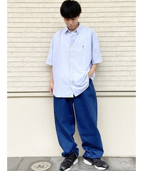 GAP（ギャップ）の「ウォッシュウェル バギーデニム（デニムパンツ・メンズ・インディゴブルー・28/30/29/30/30/30/32/30/33/32/36/32/31/30/31/32/32/32/34/32）」の12枚目の写真