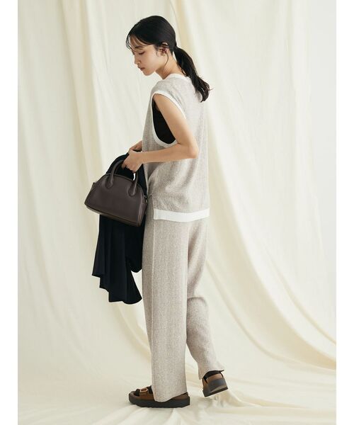 CRAFT STANDARD BOUTIQUE（クラフトスタンダードブティック）の「リンクス編みニットパンツ（その他パンツ・レディース・ブラック/ブラウン/アイボリー・FREE）」の6枚目の写真