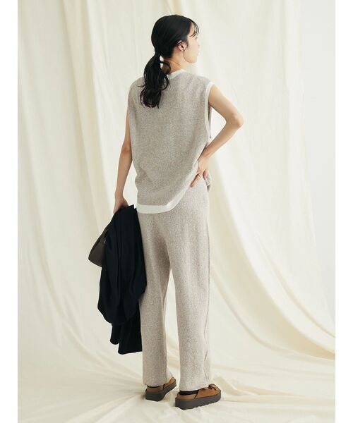 CRAFT STANDARD BOUTIQUE（クラフトスタンダードブティック）の「リンクス編みニットパンツ（その他パンツ・レディース・ブラック/ブラウン/アイボリー・FREE）」の7枚目の写真