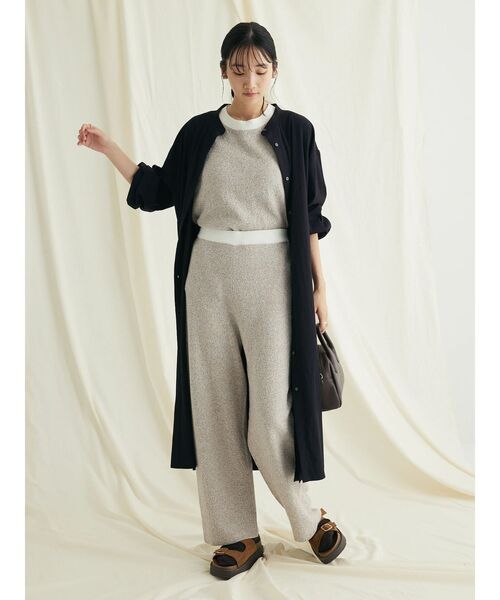 CRAFT STANDARD BOUTIQUE（クラフトスタンダードブティック）の「リンクス編みニットパンツ（その他パンツ・レディース・ブラック/ブラウン/アイボリー・FREE）」の8枚目の写真